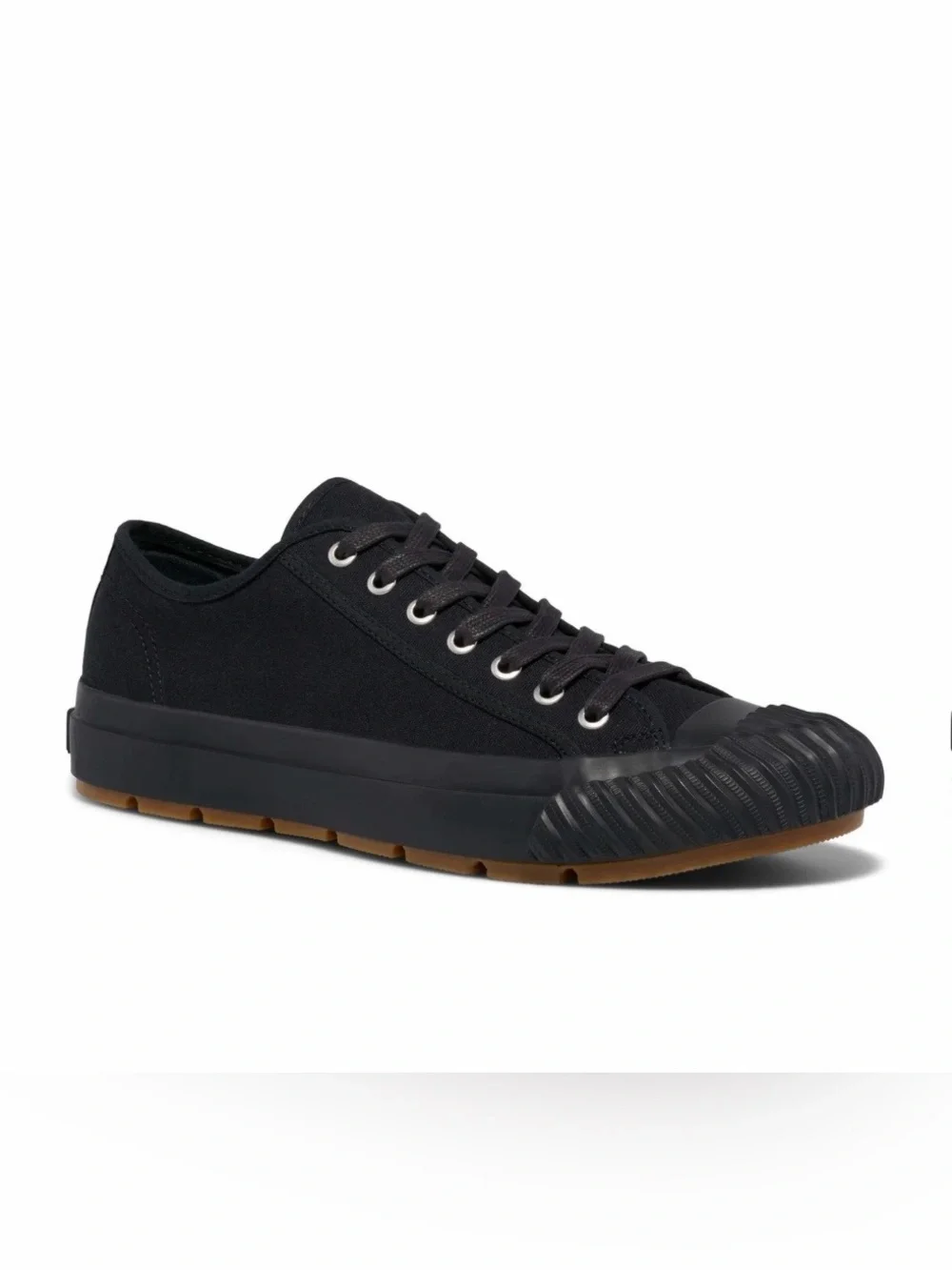 P.F. Flyers Unisex Grounder Low-Top Black Gum Sneaker.  Size 9 W/ 7.5 M